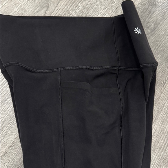 Athleta Salutation Stash High Rise Black Powervita Tight Size Medium TALL - Picture 8 of 10